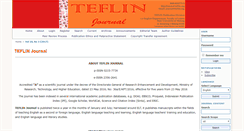 Desktop Screenshot of journal.teflin.org