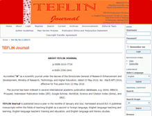 Tablet Screenshot of journal.teflin.org